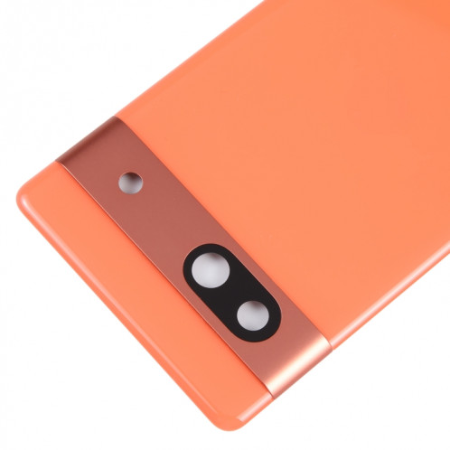 Pour Google Pixel 7A Couvercle arrière de batterie d'origine avec couvercle d'objectif d'appareil photo (Orange) SH44EL541-06