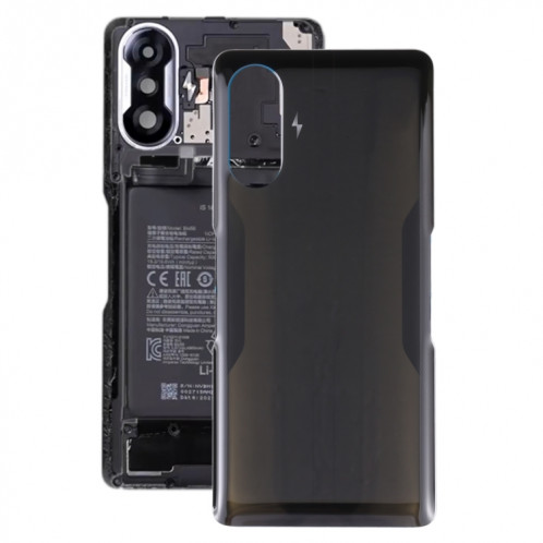 Couvercle arrière de batterie en verre pour Xiaomi Redmi K40 Gaming (noir) SH50BL71-06
