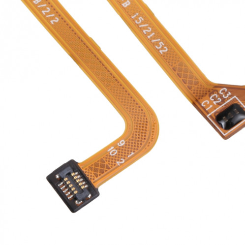 Pour Xiaomi Redmi 10C/Redmi 10 India/Poco C40 Câble flexible du capteur d'empreintes digitales (noir) SH472B1672-04