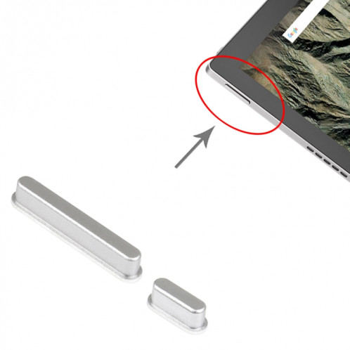 Pour le bouton d'alimentation et le bouton de contrôle du volume d'origine Google Pixel C (argent) SH506S717-04