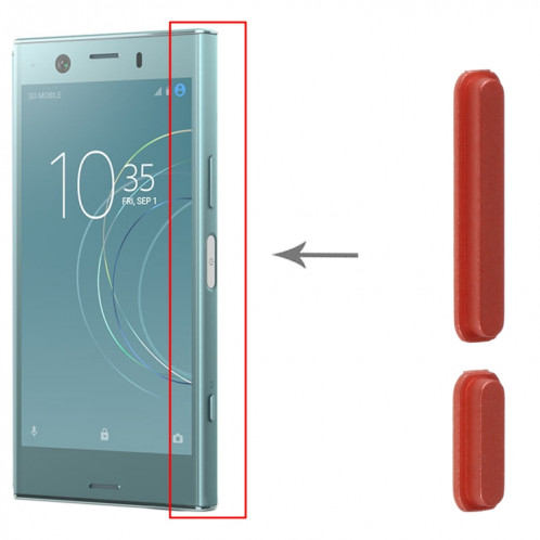 Touches latérales d'origine pour Sony XPeria XZ1 Compact (Orange) SH533E577-04