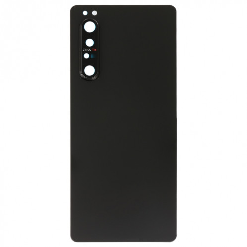 Couvercle arrière de batterie d'origine avec couvercle d'objectif d'appareil photo pour Sony Xperia 1 II (noir) SH34BL1597-05