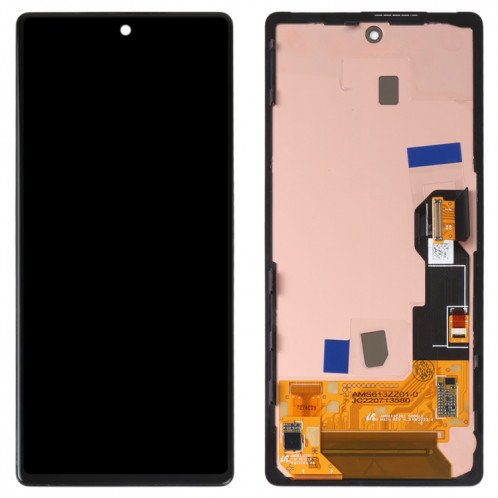 Écran LCD d'origine pour Google Pixel 6A GX7AS GB62Z G1AZG Assemblage complet du numériseur avec cadre (Noir) SH538B504-05