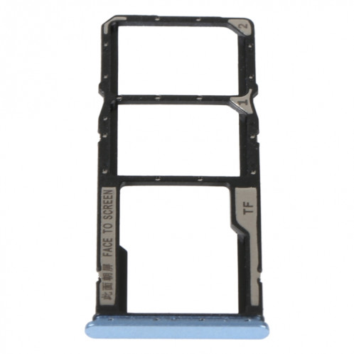 Plateau de carte SIM + plateau de carte SIM + plateau de carte Micro SD pour Xiaomi Redmi Note 11E (bleu) SH544L510-04