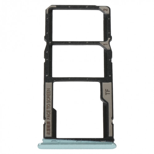 Plateau de carte SIM + plateau de carte SIM + plateau de carte Micro SD pour Xiaomi Redmi 10C/Redmi 10 India/Poco C40 (vert) SH545G209-04