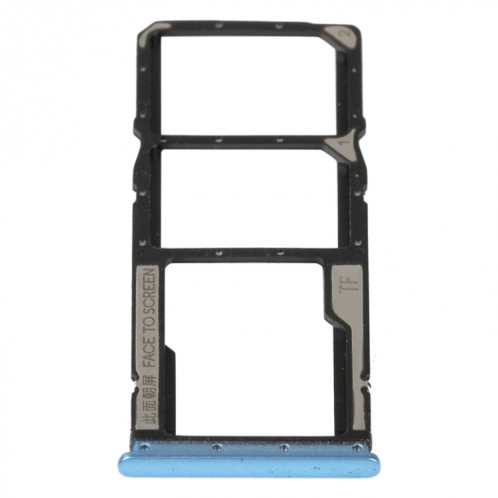 Plateau de carte SIM + plateau de carte SIM + plateau de carte Micro SD pour Xiaomi Redmi 10 5G (bleu) SH548L632-04