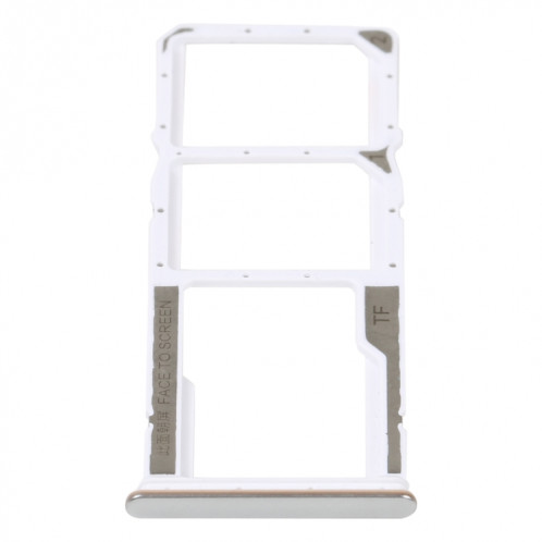 Plateau de carte SIM + plateau de carte SIM + plateau de carte Micro SD pour Xiaomi Redmi Note 11S 5G (argent) SH549S1316-04