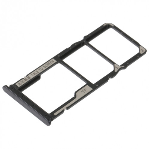 Plateau de carte SIM + plateau de carte SIM + plateau de carte Micro SD pour Xiaomi Redmi 10A (noir) SH550B1794-04