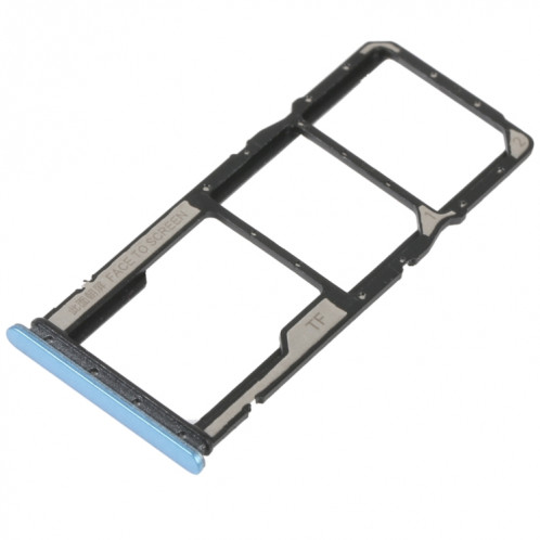 Plateau de carte SIM + plateau de carte SIM + plateau de carte Micro SD pour Xiaomi Redmi 10A (bleu) SH550L68-04
