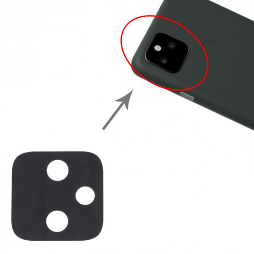 Pour objectif de caméra arrière Google Pixel 5a 10 PCS SH5596265-04