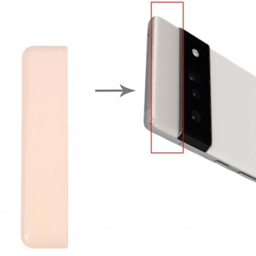 Couverture arrière supérieure avant pour Google Pixel 6 Pro (rose) SH598F73-04