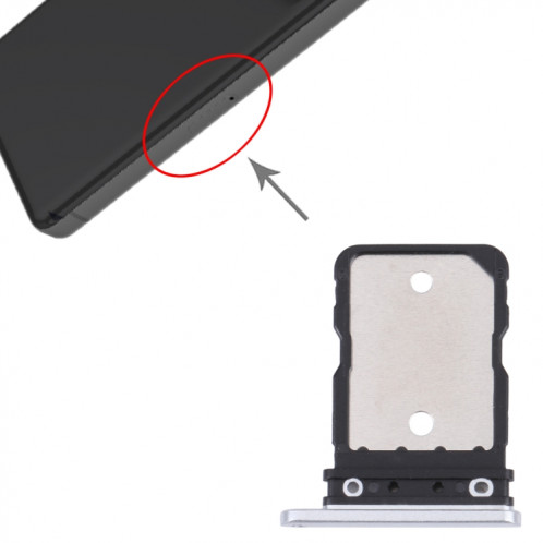 Plateau de carte SIM pour Google Pixel 7 (Blanc) SH605W222-04