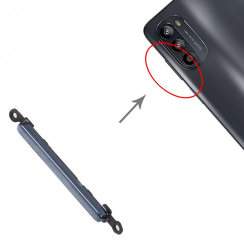 Pour le bouton de contrôle du volume Motorola Moto G52 (noir) SH623B992-04
