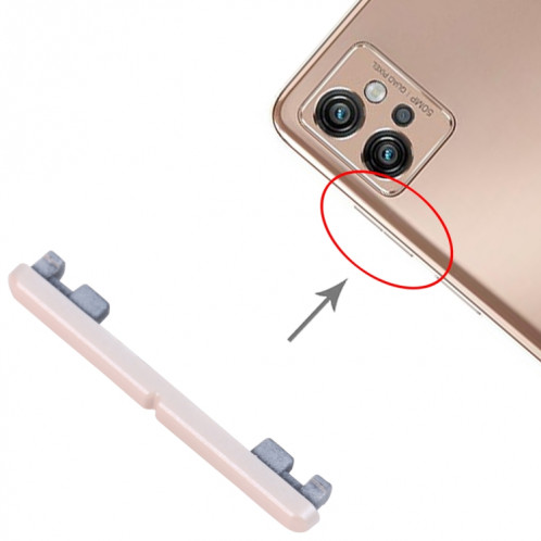 Pour le bouton de contrôle du volume Motorola Moto G32 (or) SH625J708-04