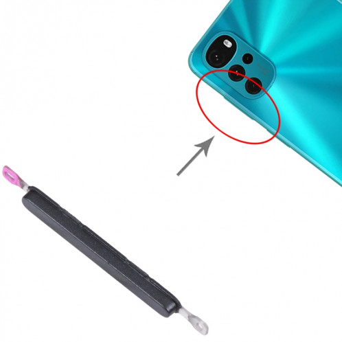 Pour le bouton de contrôle du volume Motorola Moto G22 (noir) SH627B749-04