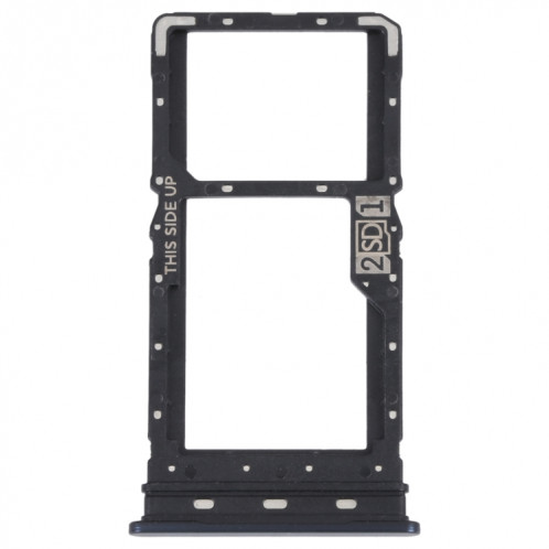 Pour Motorola Moto G62 5G / Moto G62 Inde Plateau de carte SIM + Plateau de carte SIM / Micro SD (Noir) SH628B1272-04