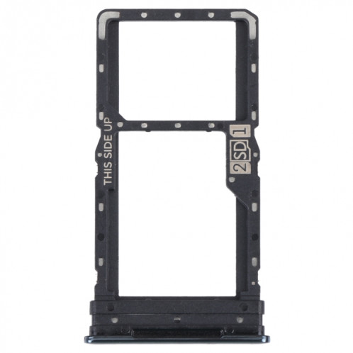 Pour Motorola Moto G52 Tiroir Carte SIM + Tiroir Carte SIM / Micro SD (Noir) SH629B1802-04