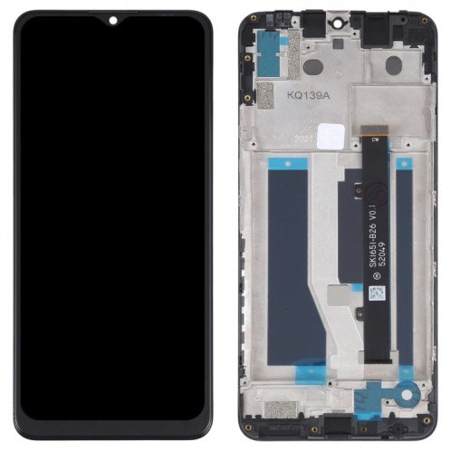 Écran LCD OEM pour ZTE Blade A71 A7030 2021 Assemblage complet du numériseur avec cadre (Noir) SH653B1285-05