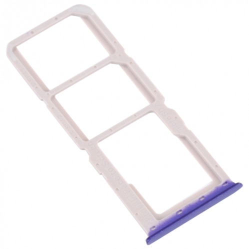 Pour OPPO A52 4G Plateau de carte SIM + Plateau de carte SIM + Plateau de carte Micro SD (Bleu) SH666L1201-04