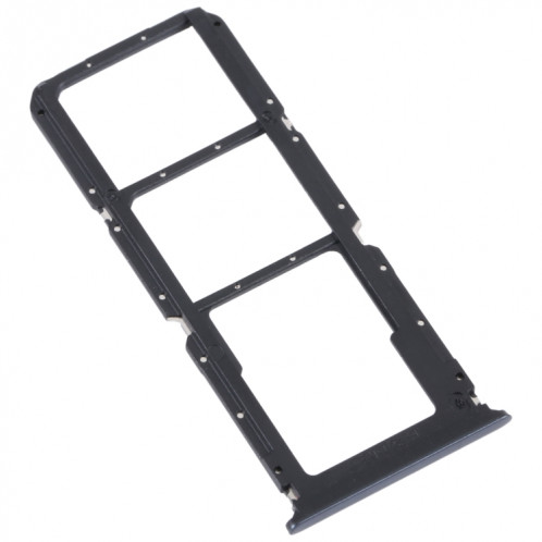 Pour OPPO Reno5 Lite / Reno5 F / A94 4G Plateau de carte SIM + Plateau de carte SIM + Plateau de carte Micro SD (Noir) SH672B335-04