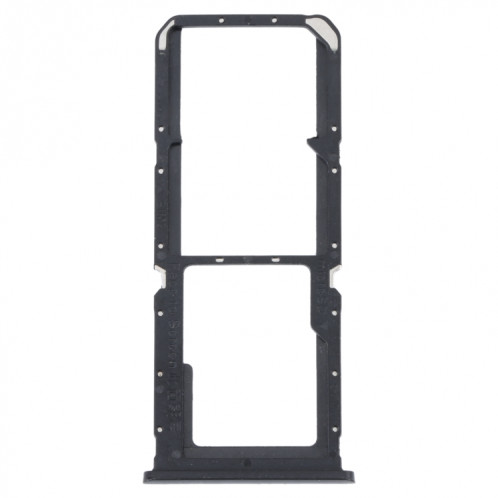Pour OPPO A55 5G / A53S 5G Plateau de carte SIM + Plateau de carte SIM + Plateau de carte Micro SD (Noir) SH676B1076-04