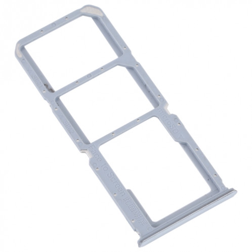Pour plateau de carte SIM OPPO K9S + plateau de carte SIM + plateau de carte Micro SD (argent) SH680S1282-04
