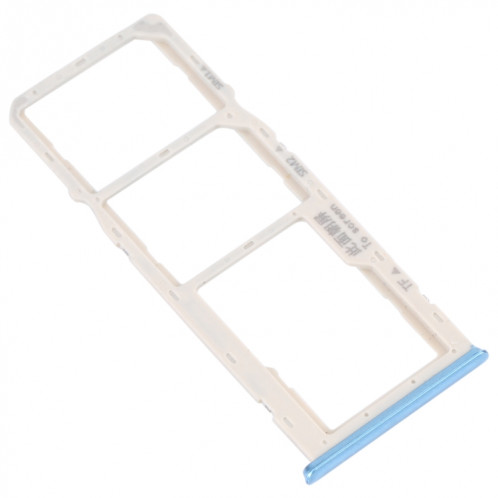 Pour OPPO A16K Plateau de carte SIM + Plateau de carte SIM + Plateau de carte Micro SD (Bleu) SH681L1956-04