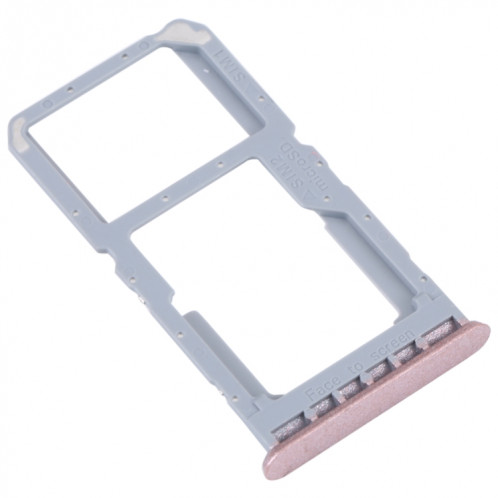 Pour OPPO A96 China SIM Card Tray + SIM / Micro SD Card Tray (Rose) SH686F515-04