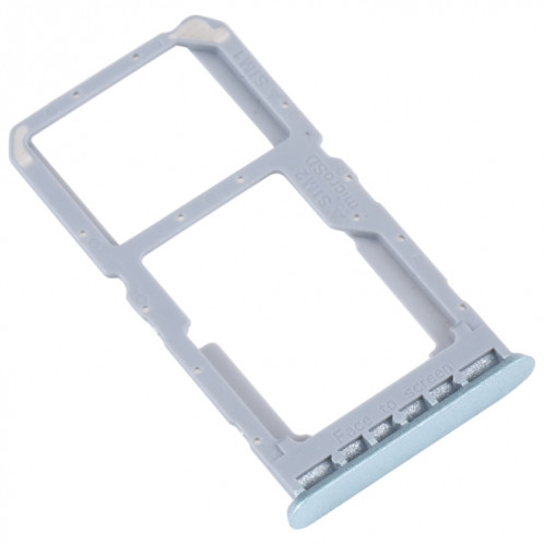 Pour OPPO A96 4G Plateau de carte SIM + Plateau de carte SIM / Micro SD (Bleu) SH690L130-04