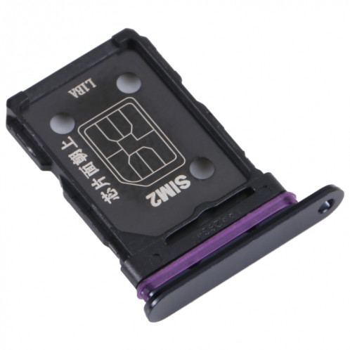 Pour OPPO Reno8 Pro + / Reno8 Pro 5G / Reno8 Pro Chine Plateau de carte SIM + Plateau de carte SIM (Noir) SH691B1514-04