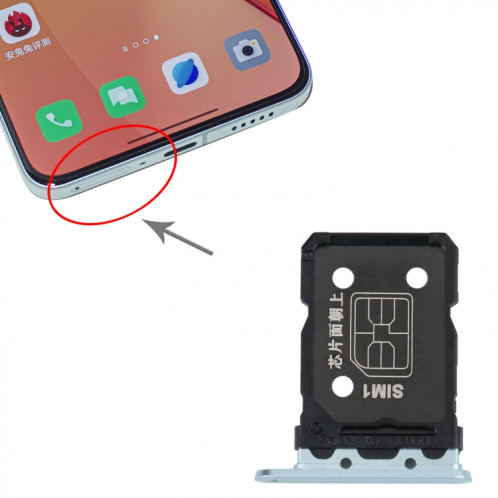 Pour OPPO Reno8 Pro+ / Reno8 Pro 5G / Reno8 Pro Chine Plateau de carte SIM + Plateau de carte SIM (Vert) SH691G35-04