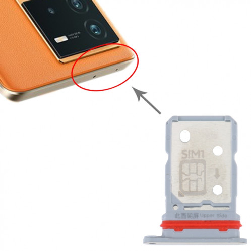 Pour vivo iQOO Neo6 Plateau de carte SIM + Plateau de carte SIM (Or) SH696J1123-04