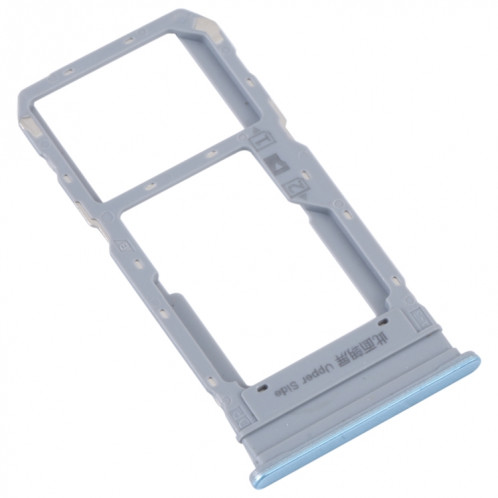 Pour vivo Y33S / Y33T Plateau de carte SIM + Plateau de carte SIM / Micro SD (Bleu) SH703L1589-04