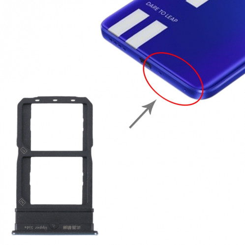 Pour plateau de carte SIM Realme GT Neo3 + plateau de carte SIM (violet) SH707P1014-04