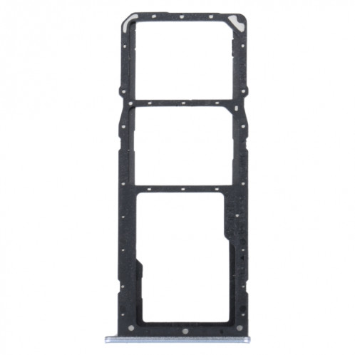 Pour Realme C31 Plateau de carte SIM + Plateau de carte SIM + Plateau de carte Micro SD (Argent) SH708S430-04