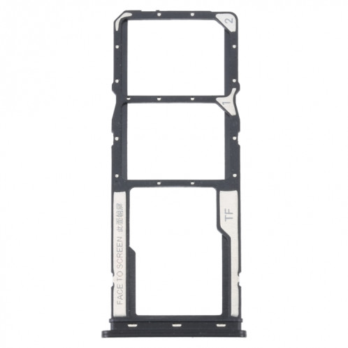 Pour Xiaomi Redmi A1 2022 / Redmi A1+ Plateau de carte SIM + Plateau de carte SIM + Plateau de carte Micro SD (Noir) SH713B470-04
