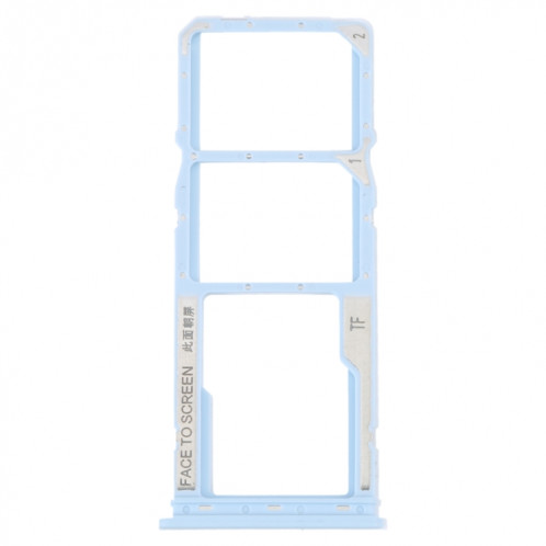Pour Xiaomi Redmi A1 2022 / Redmi A1+ Plateau de carte SIM + Plateau de carte SIM + Plateau de carte Micro SD (Bleu) SH713L779-04
