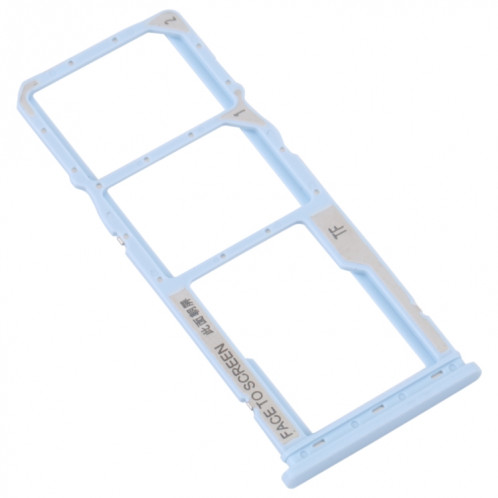 Pour Xiaomi Redmi A1 2022 / Redmi A1+ Plateau de carte SIM + Plateau de carte SIM + Plateau de carte Micro SD (Bleu) SH713L779-04