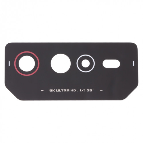 Pour Asus ROG Phone 6 AI2201-C AI2201-F Objectif de caméra arrière (noir rouge) SH16BR305-04