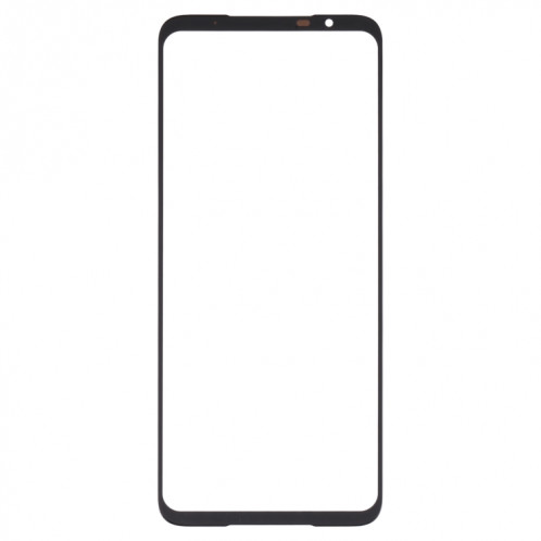Pour Asus ROG Phone 5S / 5S Pro ZS676KS Lentille extérieure en verre avec adhésif OCA optiquement transparent (noir) SH723B1983-06
