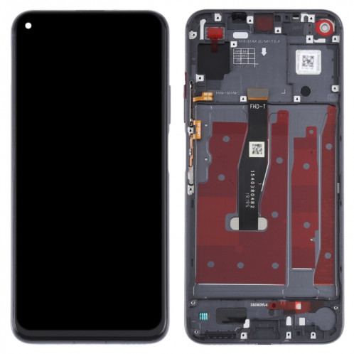 Écran LCD d'origine pour Honor 20 / Huawei Nova 5T Digitizer Assemblage complet avec cadre (Noir) SH739B1039-05