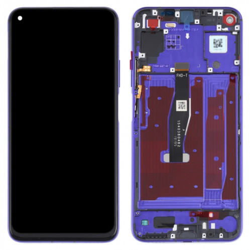 Écran LCD d'origine pour Honor 20 / Huawei Nova 5T Digitizer Assemblage complet avec cadre (Violet) SH739P1744-05