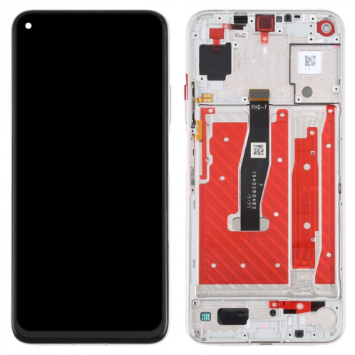 Écran LCD d'origine pour Honor 20 / Huawei Nova 5T Digitizer Assemblage complet avec cadre (Argent) SH739S1288-05