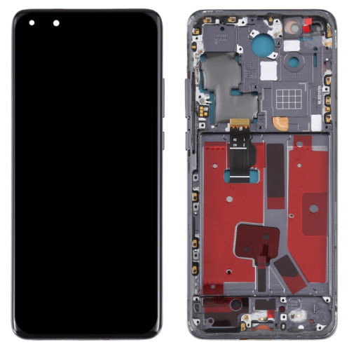 Écran LCD d'origine pour Huawei P40 Pro Digitizer Full Assembly avec cadre (noir) SH740B548-05