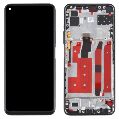 Écran LCD d'origine pour Huawei Nova 7 SE / Honor 30S Digitizer Assemblage complet avec cadre (Noir) SH43BL93-05
