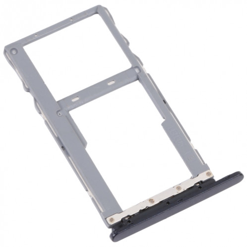 Pour TCL 10 SE T766H Plateau de carte SIM d'origine + plateau de carte SIM / Micro SD (noir) SH754B429-04