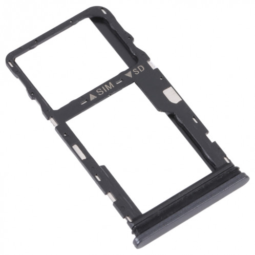 Pour TCL 30 XE 5G T767W Plateau de carte SIM d'origine + plateau de carte Micro SD (noir) SH755B741-04