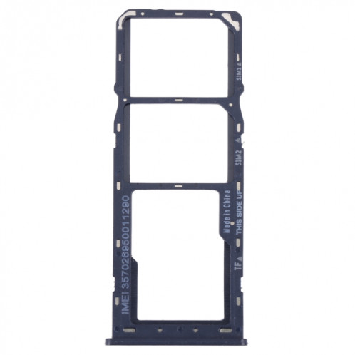 Pour TCL 30 SE / 30E / 305 / 306 Plateau de carte SIM d'origine + Plateau de carte SIM + Plateau de carte Micro SD (Bleu) SH756L805-04