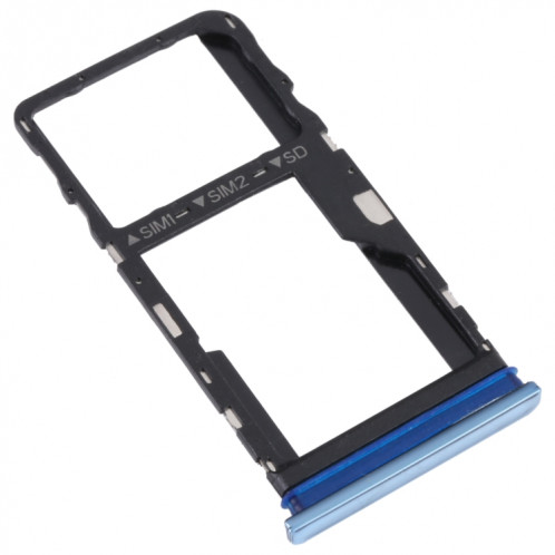 Pour TCL 30 / 30+ / 30 5G Plateau de carte SIM d'origine + Plateau de carte Micro SD (Bleu) SH765L1755-04