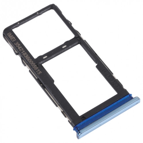 Pour TCL 30 / 30+ / 30 5G Plateau de carte SIM d'origine + Plateau de carte Micro SD (Bleu) SH765L1755-04